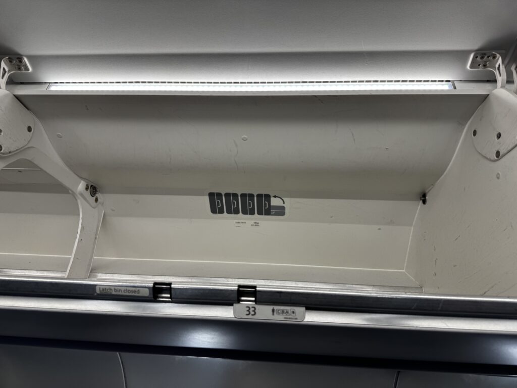 American Airlines new bigger overhead bins