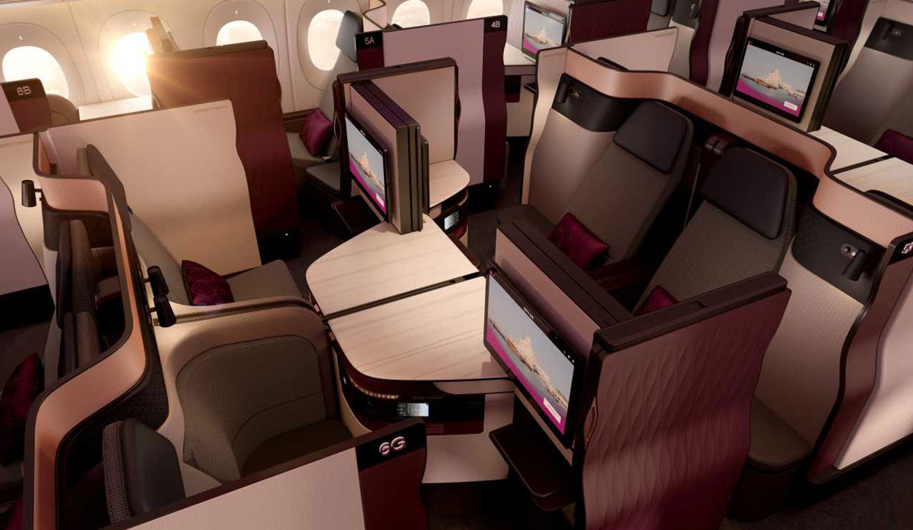 Review: Qatar Airways Qsuite from IAH to DOH with Two Kids Under Five